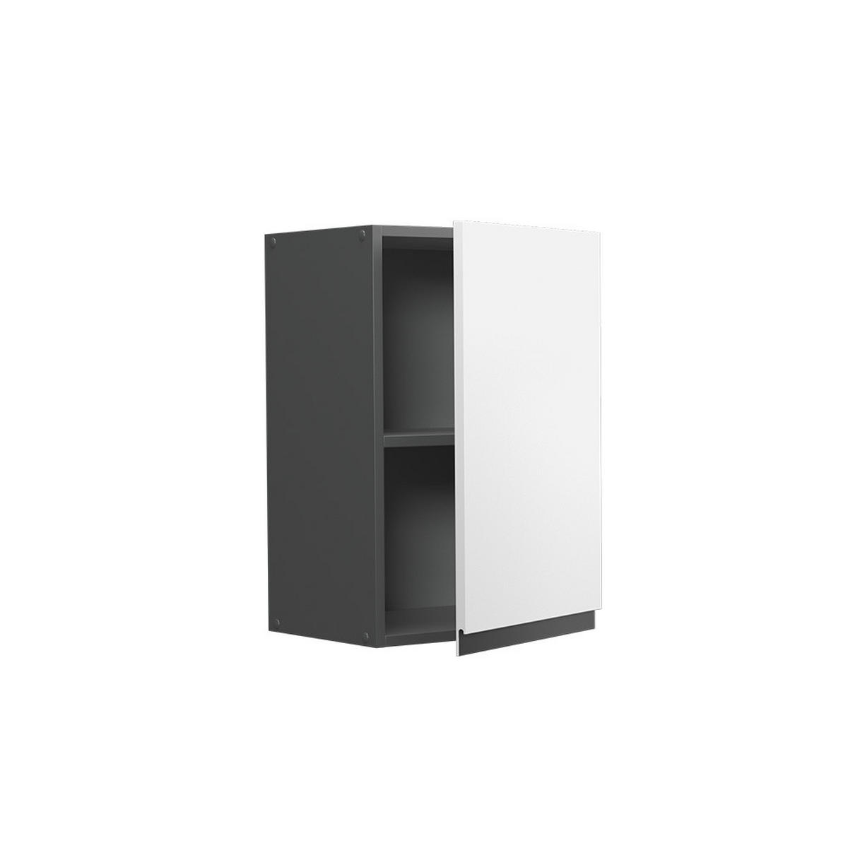 HÄNGESCHRANK R-Line Weiß 40 cm J-Shape - Anthrazit/Weiß, Holzwerkstoff (40/60/31cm) - Vicco