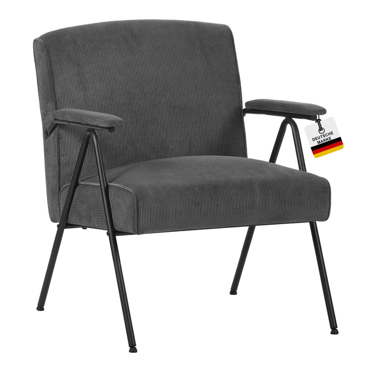RELAXSESSEL STANFORD - Grau, Textil (64/71/79cm) - Albatros