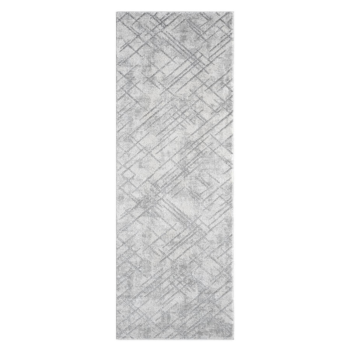 KURZFLOR-TEPPICH Antik 245 Grau 80x300 cm - Grau, Textil (80/300cm) - carpet city