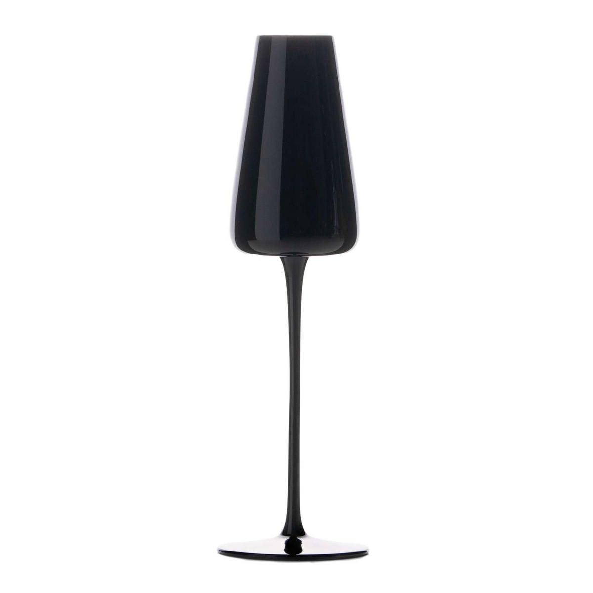 CHAMPAGNERGLÄSER 220 ml (2er-Set) - Schwarz, Glas (0.2L) - Intirilife