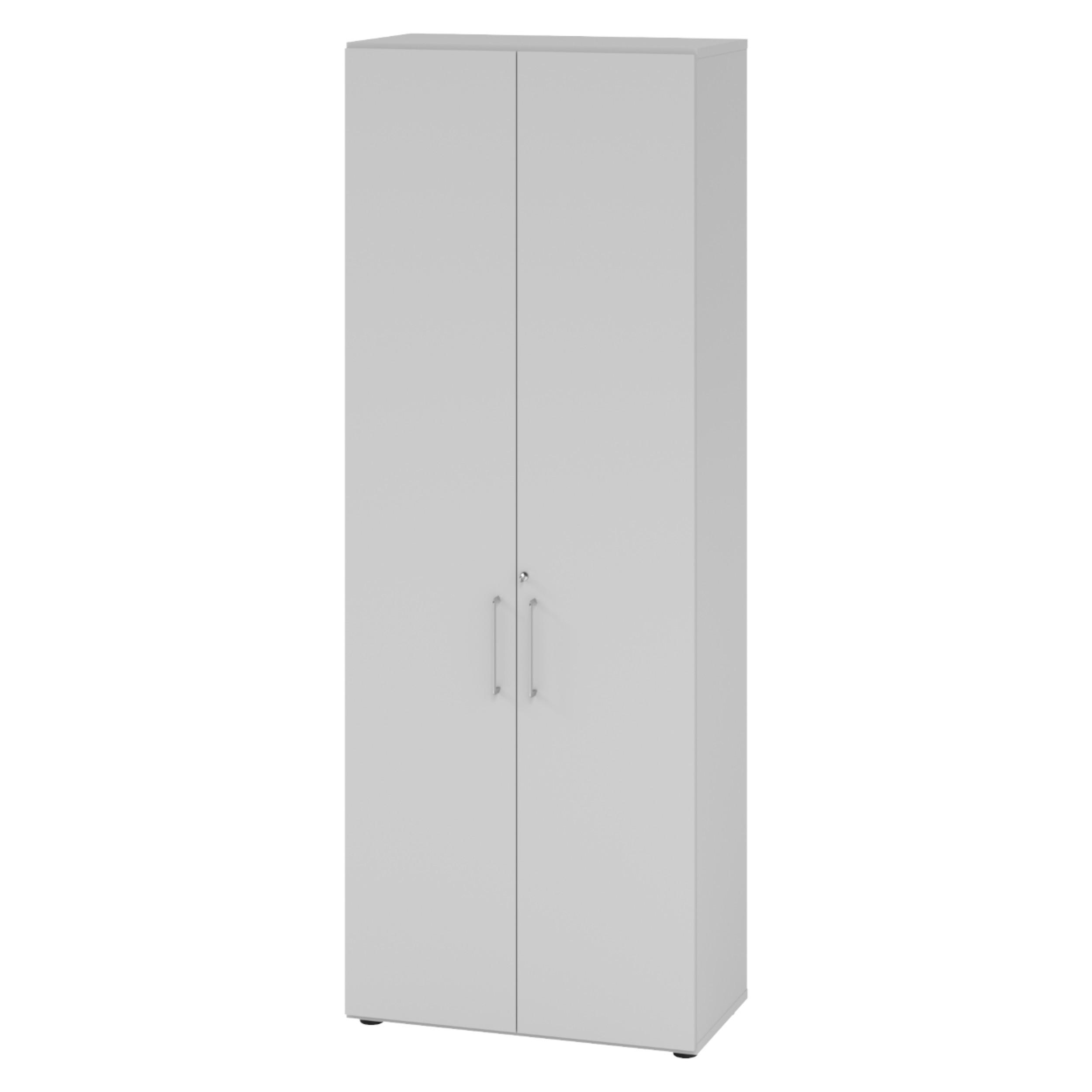 AKTENSCHRANK - 6 Ordnerhöhen 42/80/215,6 cm in Grau - Grau, Holzwerkstoff (80/215.6/42cm) - bümö