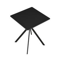 ESSTISCH Ankara - Schwarz, Holzwerkstoff/Metall (60/60/75cm) - [en.casa]