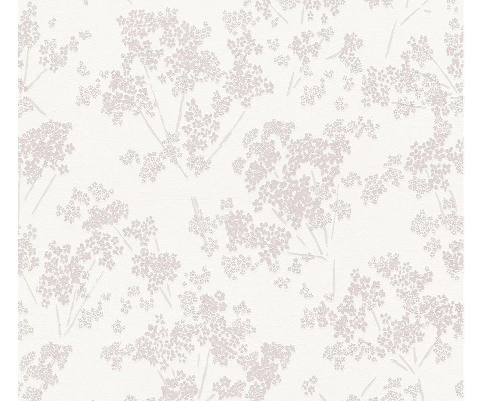 VLIESTAPETE Rosa 53/1005 cm - Weiß, Textil (53/1cm) - KUNSTLOFT