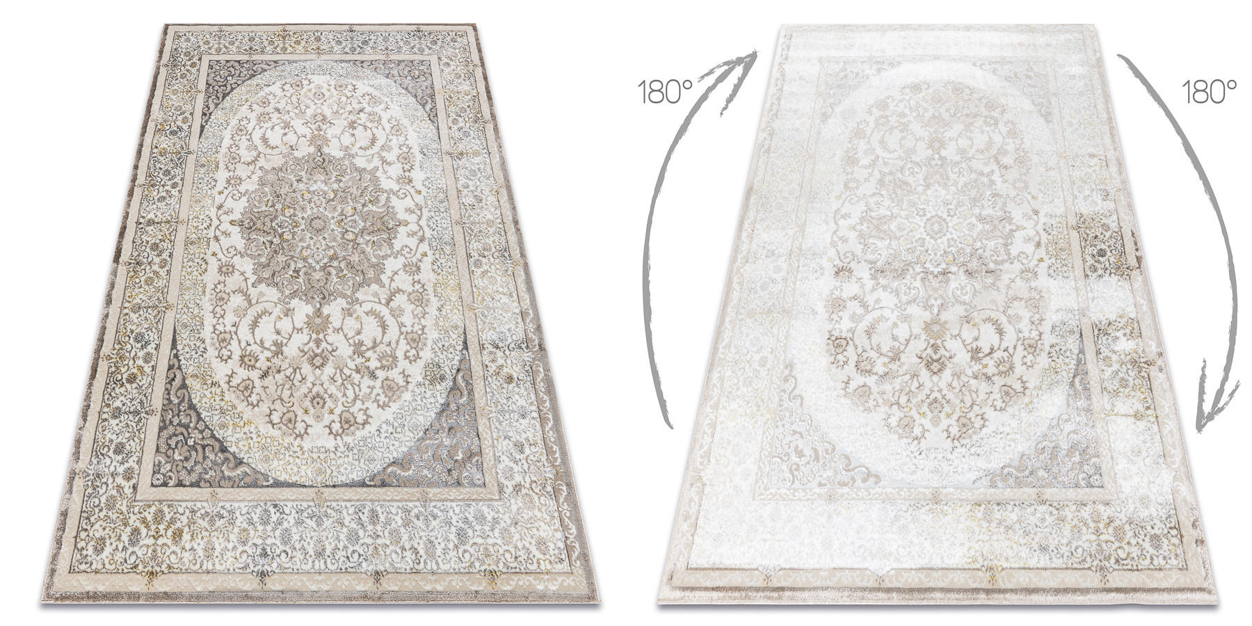 TEPPICH Bliss 120/170 cm - Creme, Textil (120/170cm) - rugsX