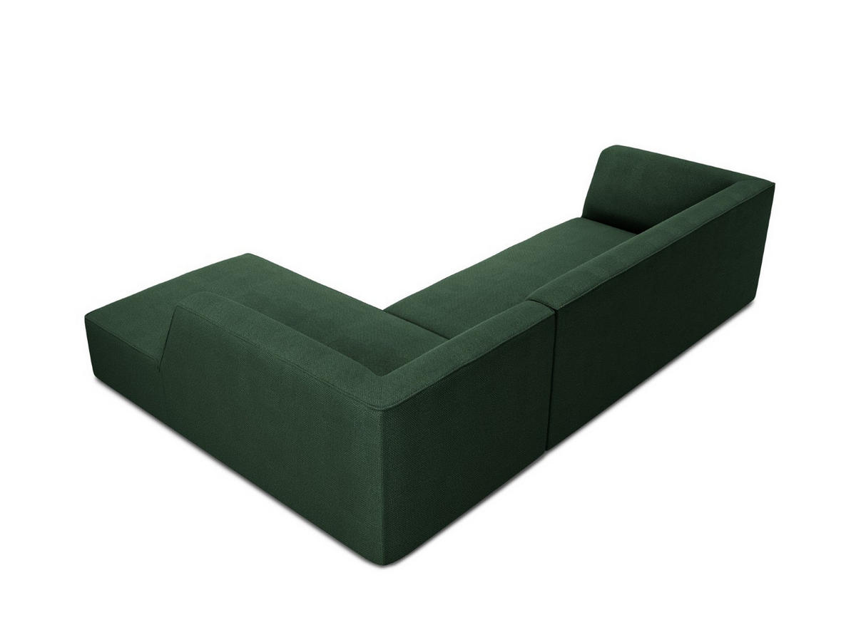 ECKSOFA rechts Ruby aus strukturiertem Stoff grün 4 Sitzplätze - Grün, Textil (180/273cm) - Micadoni
