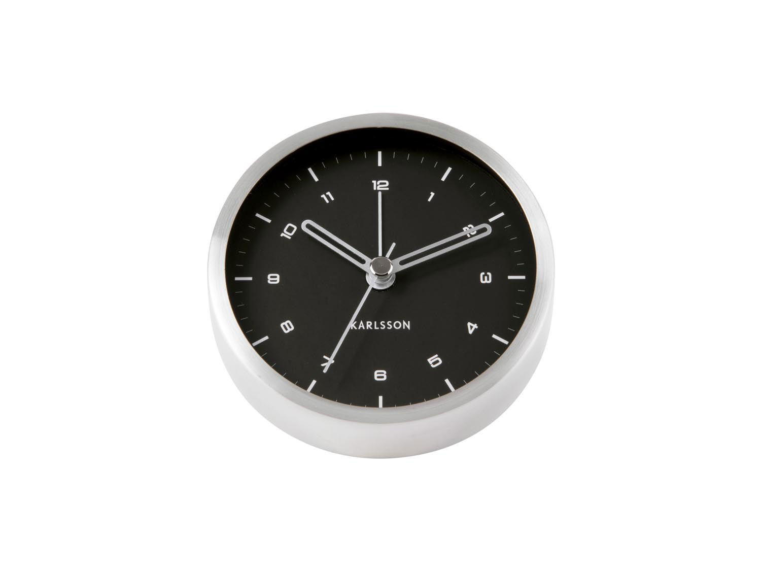 WECKER Weiß 9/9 cm - Weiß, Metall (9/9/3cm) - KUNSTLOFT