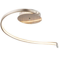 LED DECKENLEUCHTE JORNE Silber Kristalloptik - Silberfarben, Metall (36/30/28cm) - Globo Lighting