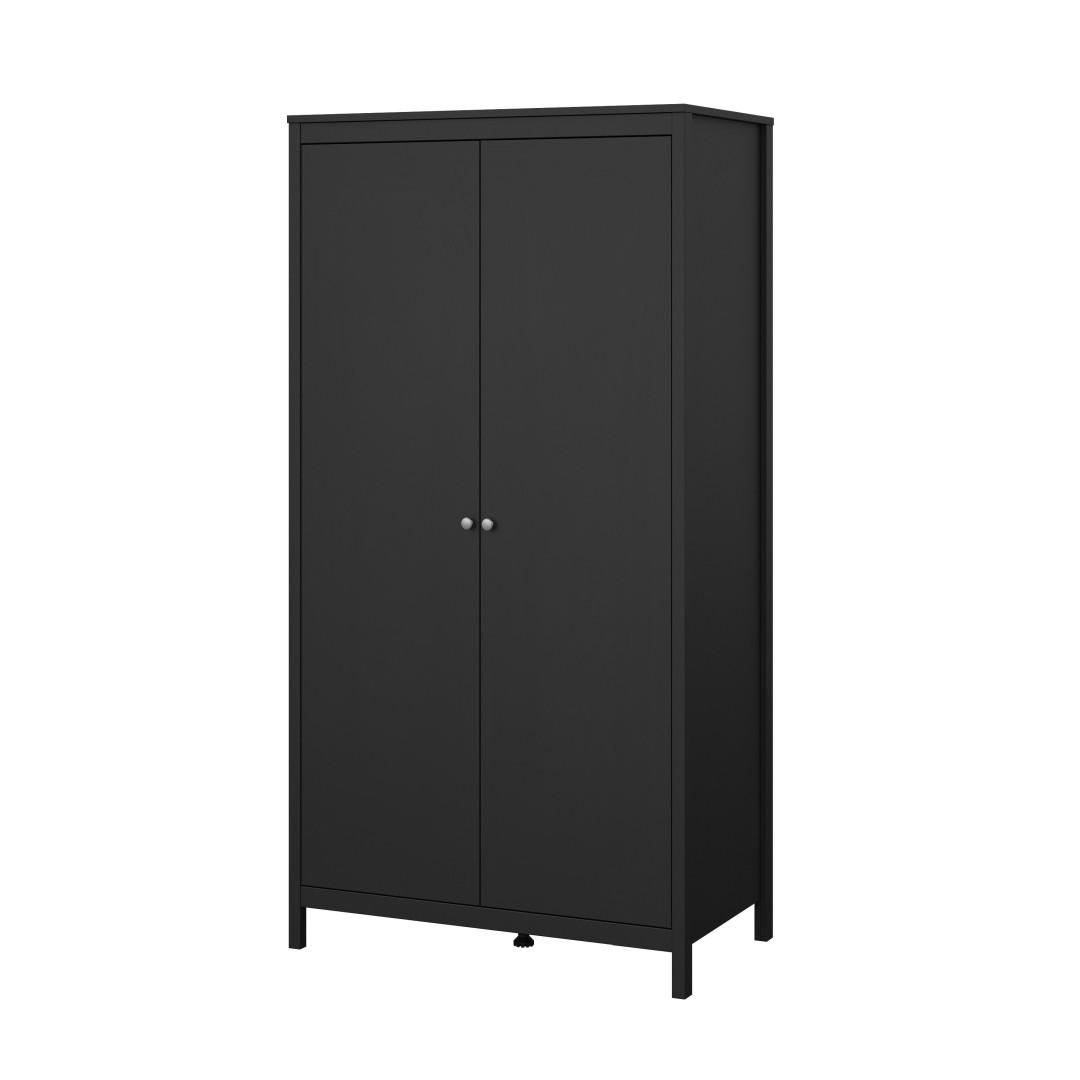 KLEIDERSCHRANK, Madrid, Schwarz, Metall, 103 x 59 x 199 cm - Schwarz, Metall (103/199/59cm) - ebuy24