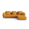 ECKSOFA modular links Bloom aus Samt gelb 2 Sitzplätze - Gelb, Textil (216/332cm) - Micadoni