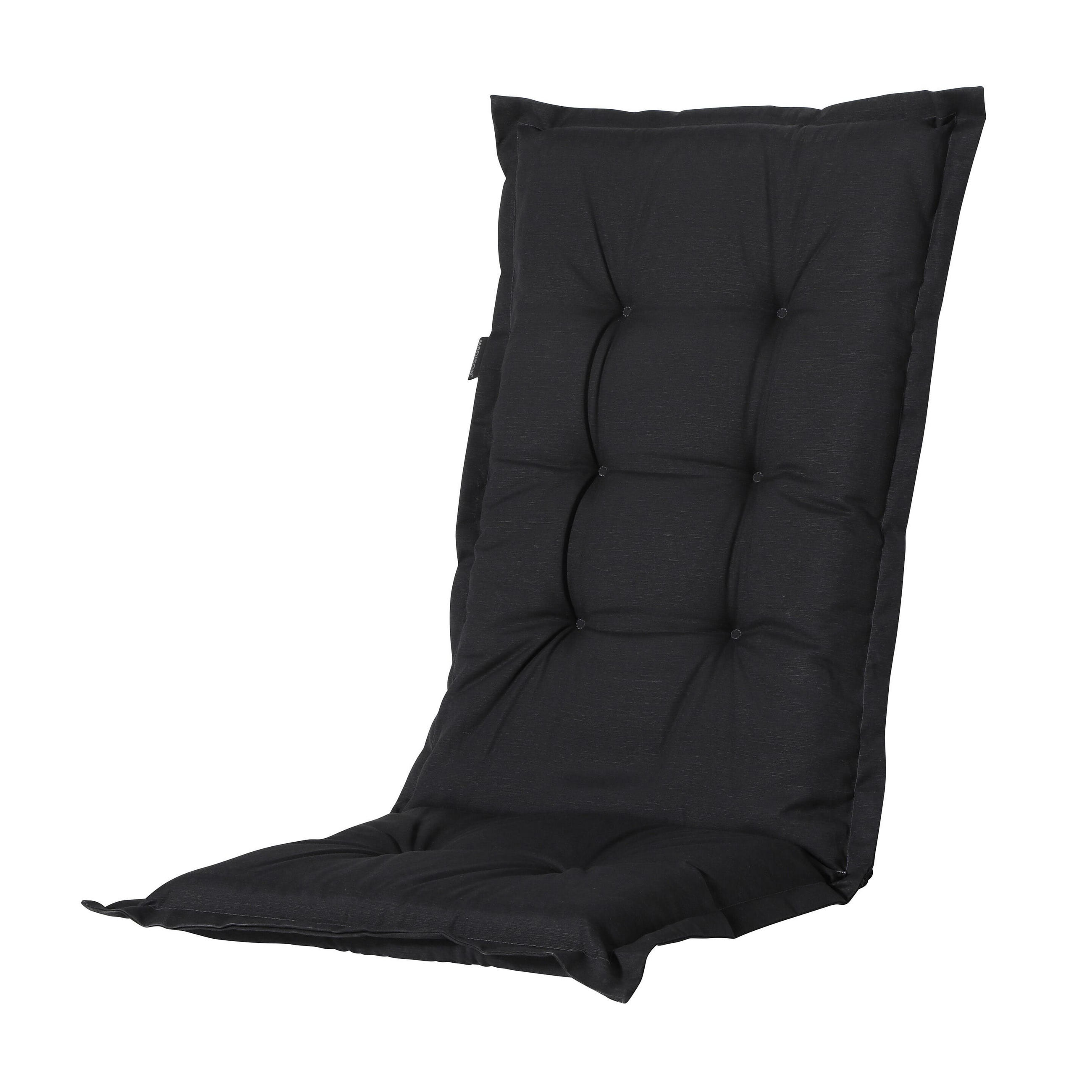 GARTENSTUHLKISSEN Panama 105/50 cm 4er-Set - Schwarz, Textil (50/6/105cm) - Madison