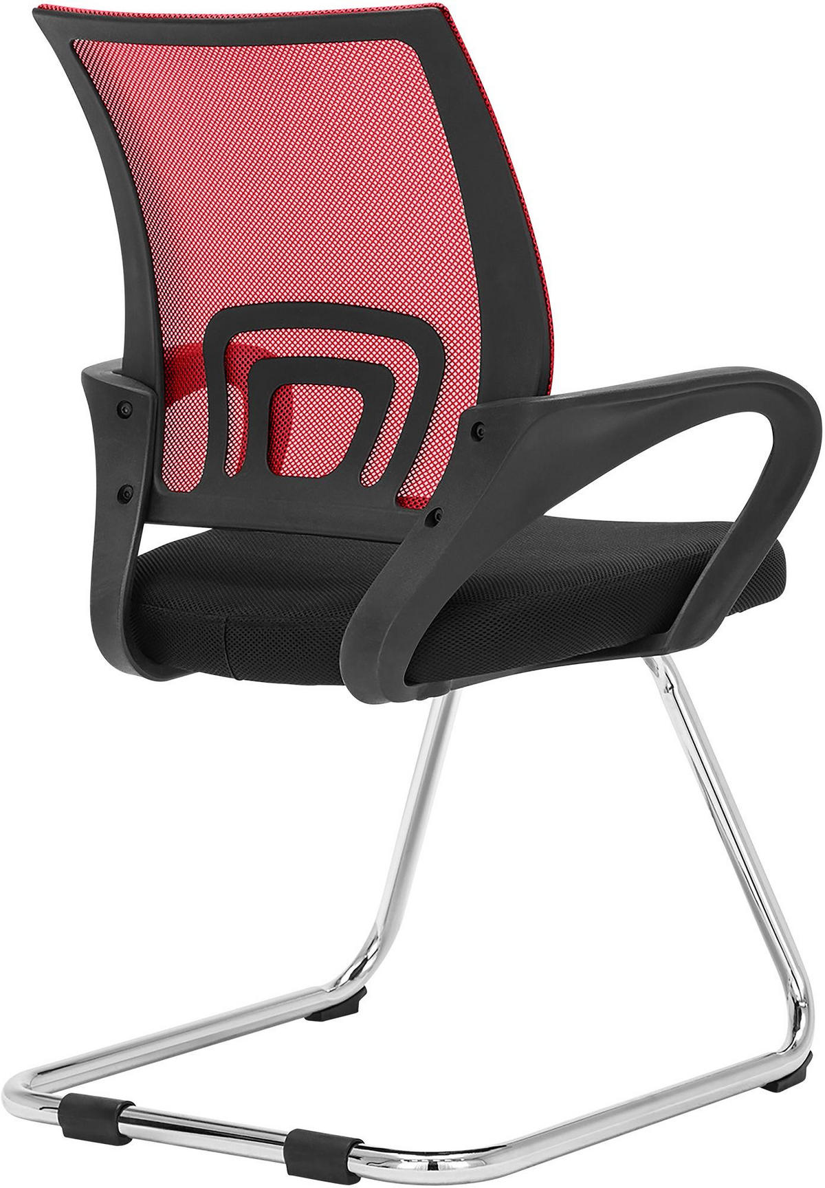 SCHWINGSTUHL Stoff rot - Rot, Textil/Metall (59/91/53cm) - CLP