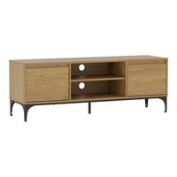 TV-ELEMENT Kistiandi - Alteiche, Holzwerkstoff/Metall (140/50/40cm) - [en.casa]