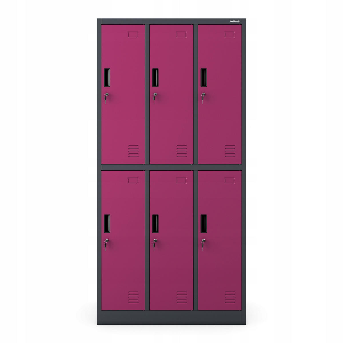 SCHLIESSFACHSCHRANK IGOR - Violett, Metall (90/185/45cm) - Jan Nowak