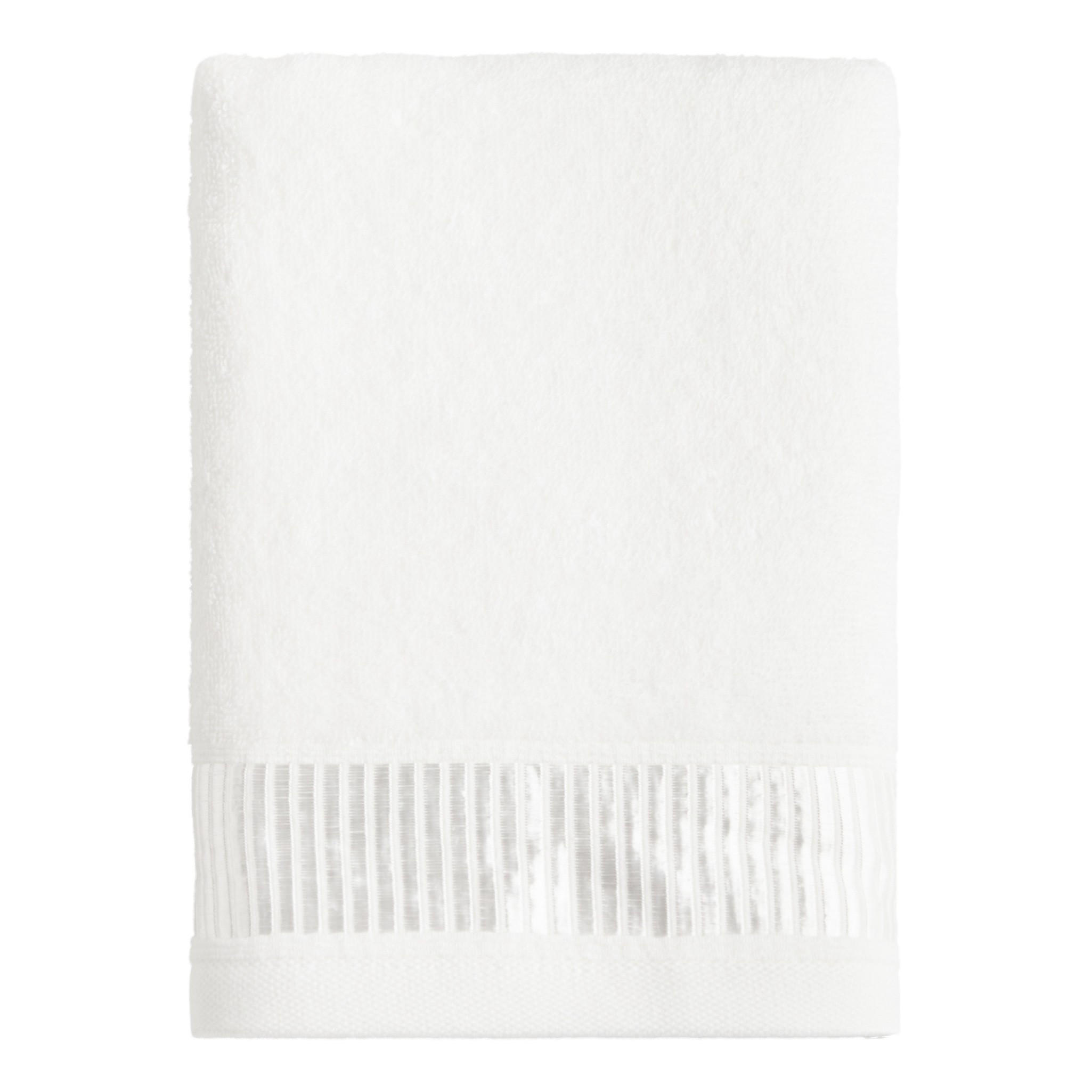 BADETUCH Alicanty - Weiß, Textil (50/90cm) - home&you