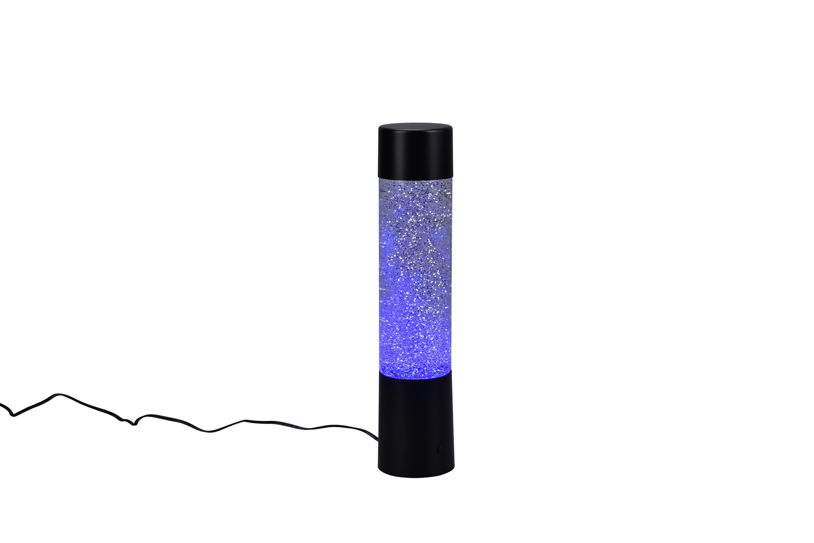 TISCHLAMPE GLITTER - Schwarz - 7.5/7.5/34 cm - Schwarz, Kunststoff (7.5/7.5/34cm) - Trio Leuchten