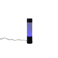 TISCHLAMPE GLITTER - Schwarz - 7.5/7.5/34 cm - Schwarz, Kunststoff (7.5/7.5/34cm) - Trio Leuchten