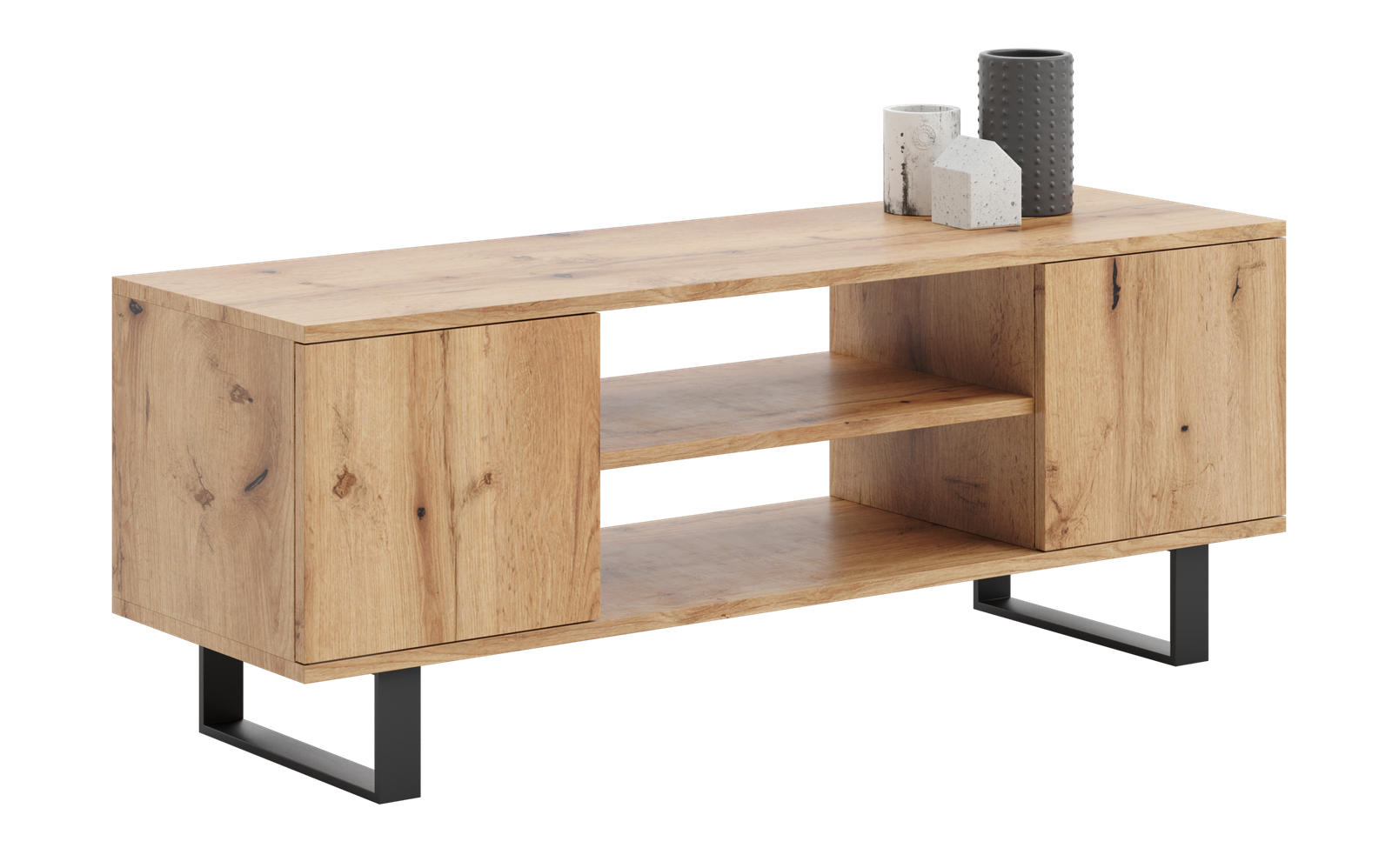 LOWBOARD Focus - Eichefarben, Holzwerkstoff (40/49/155cm) - RAUMHIRSCH FURNITURE