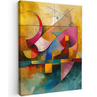 LEINWANDBILD Kunst - Abstrakt - Modern 30x40 cm - Gelb, Textil (30/40cm) - MuchoWow