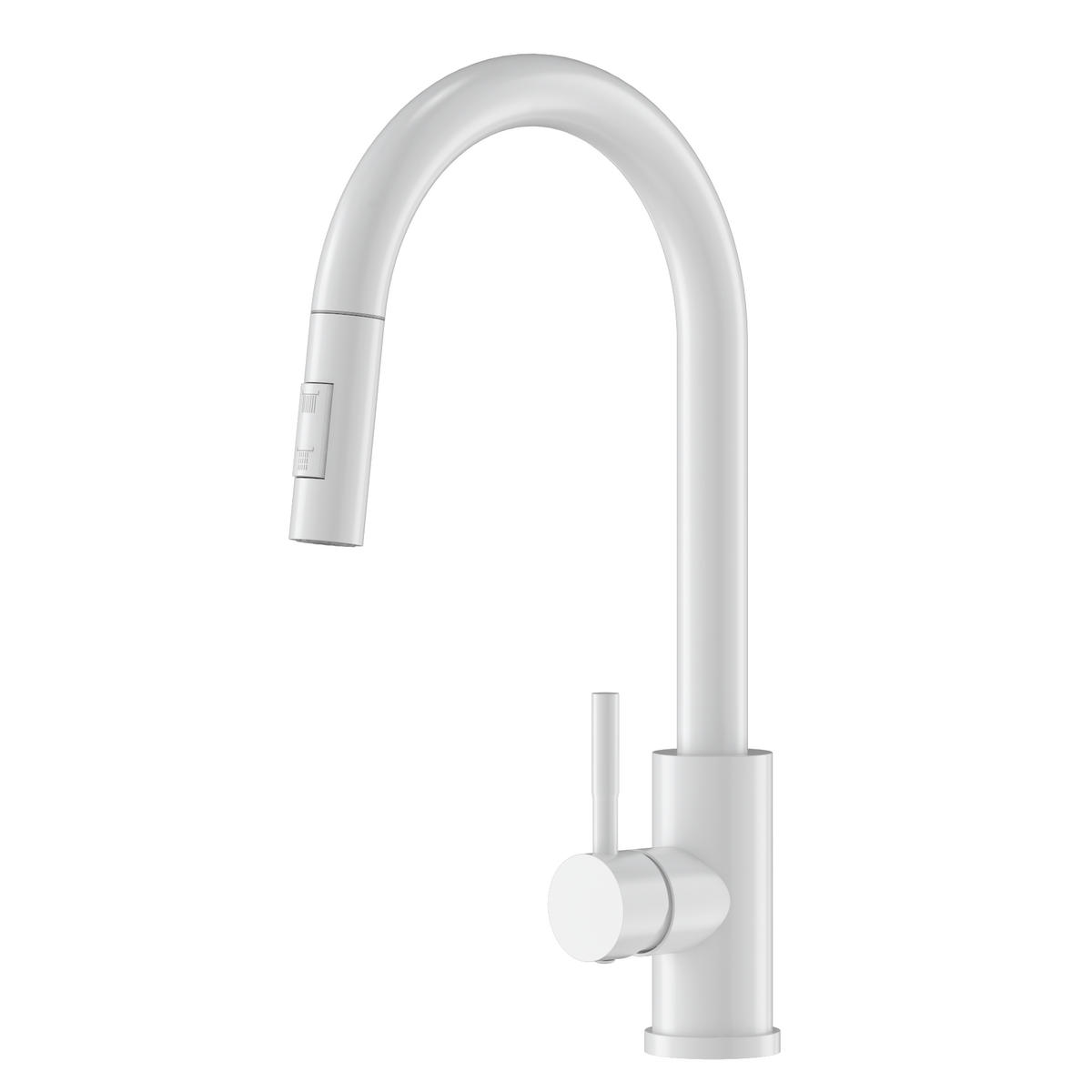 SPÜLBECKEN mit Batterie und Siphon - Weiß, Kunststoff/Stein (50/40/18cm) - Granitan