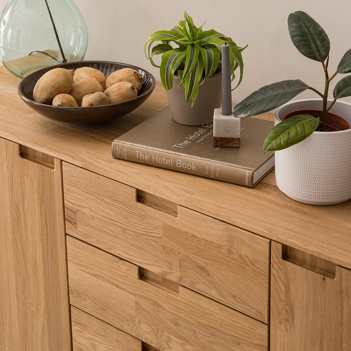 SIDEBOARD - Massivholz - Eichefarben/Braun, Holz (160/85/45cm) - home24