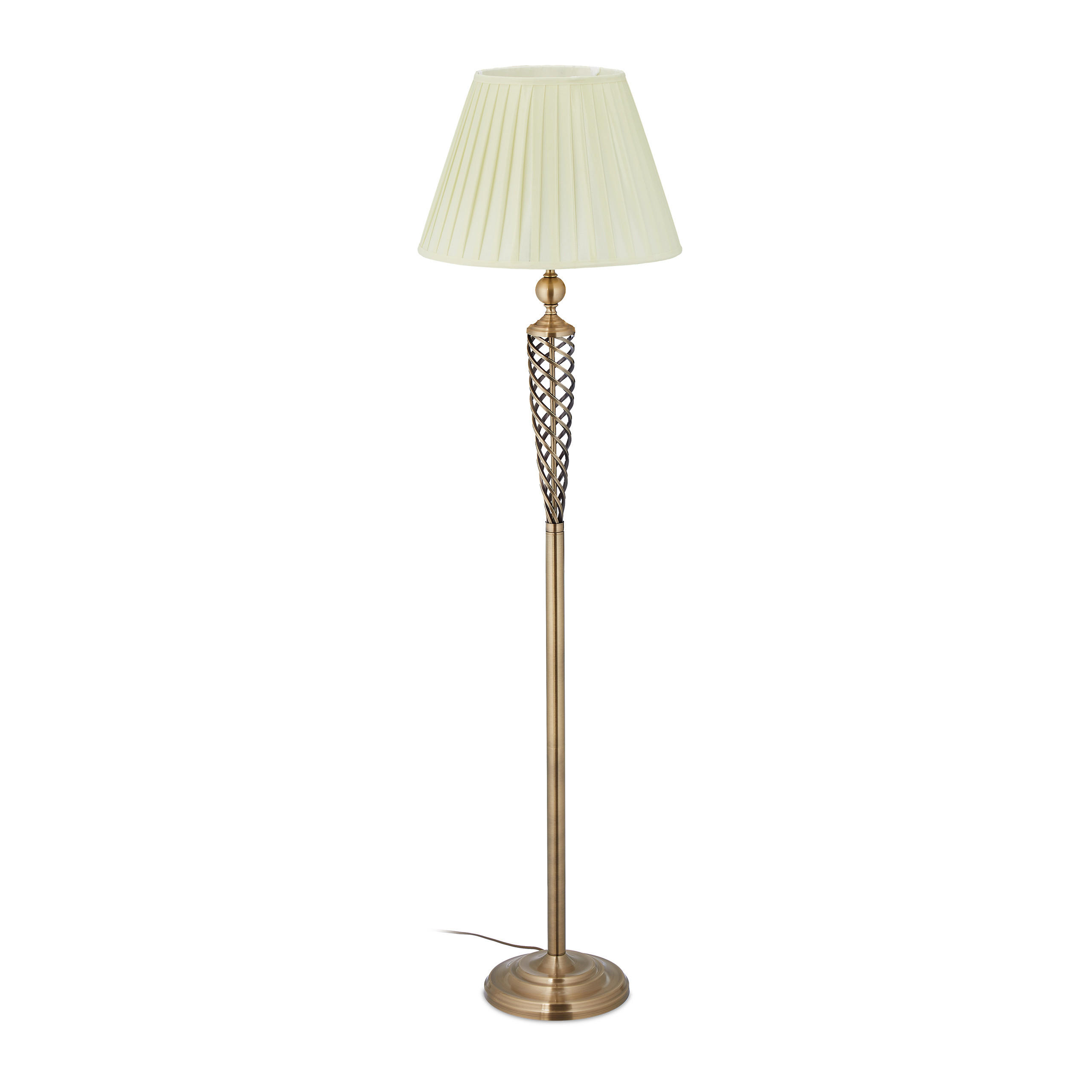 STEHLAMPE - Kupferfarben, Kunststoff/Textil (42/42/157cm) - Relaxdays