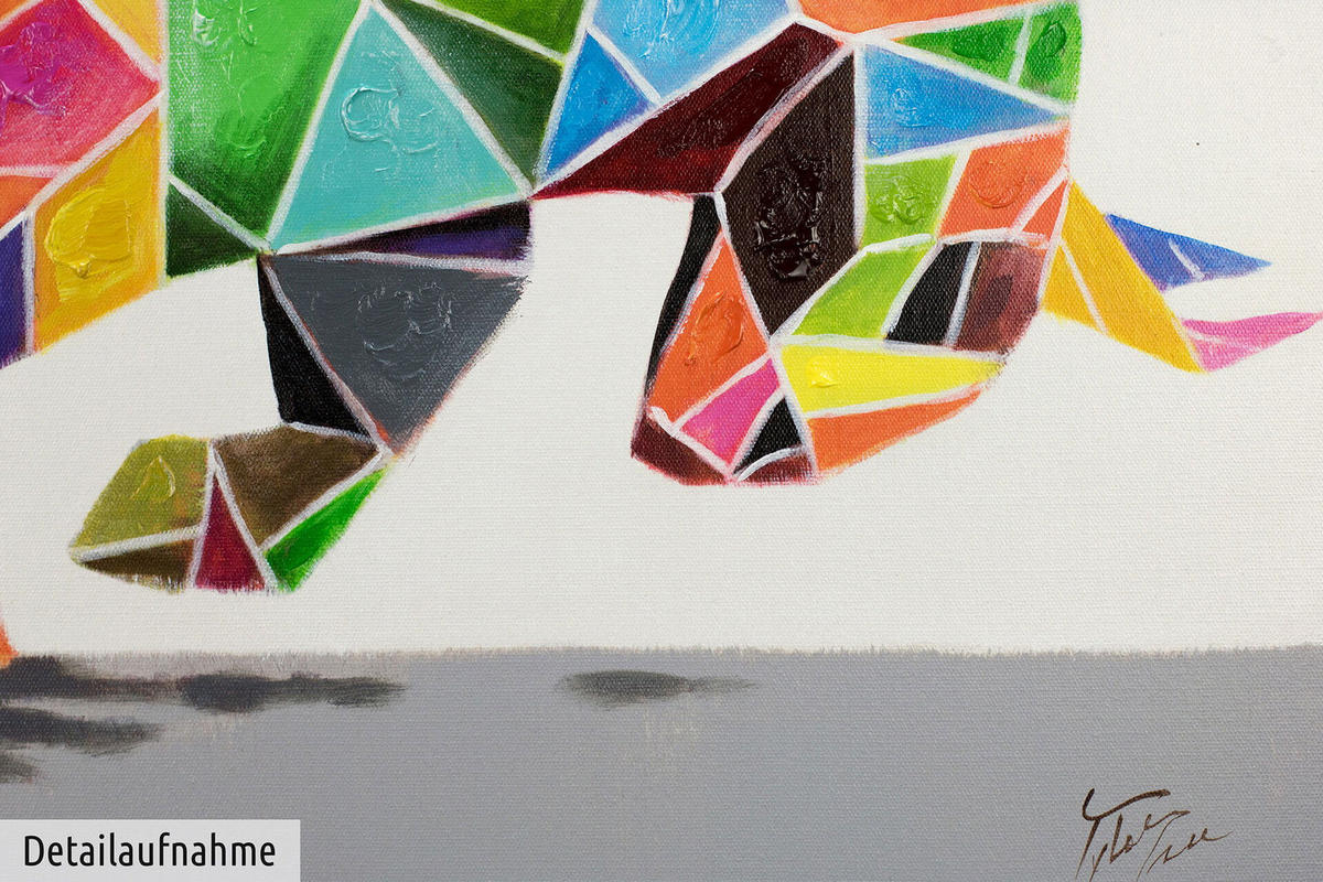 ACRYLBILD HANDGEMALT 120/80 cm - Multicolor, Holz/Textil (120/80cm) - KUNSTLOFT