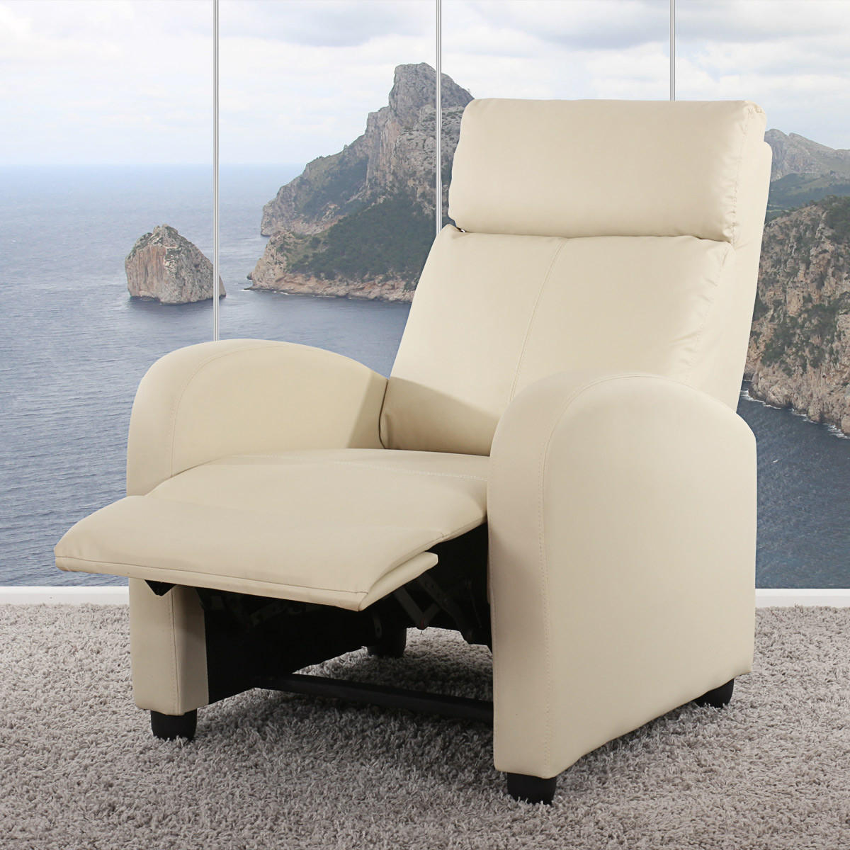 RELAXSESSEL Beige - Beige, Textil (72/105/92cm) - MCW