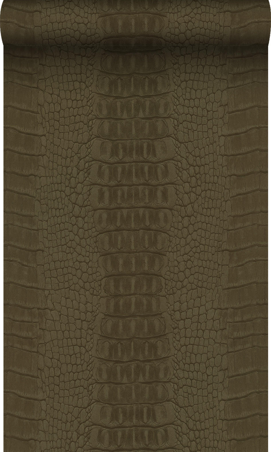 TAPETE Krokodil-Optik 53 cm x 10.05 m - Braun, Papier (53/1000cm) - Origin Wallcoverings