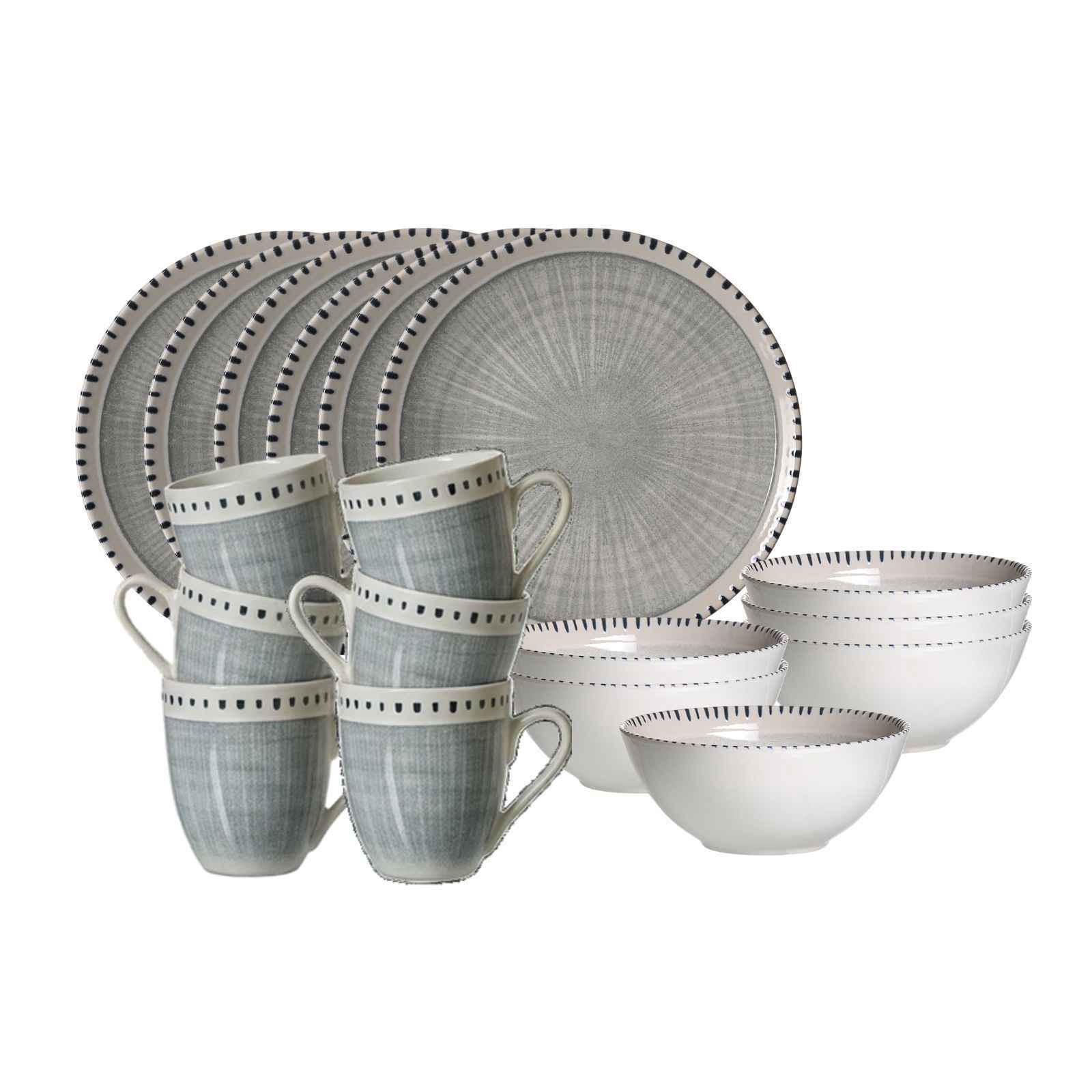 Ritzenhoff Breker Frühstücks-Set Grau 2x2x2 cm