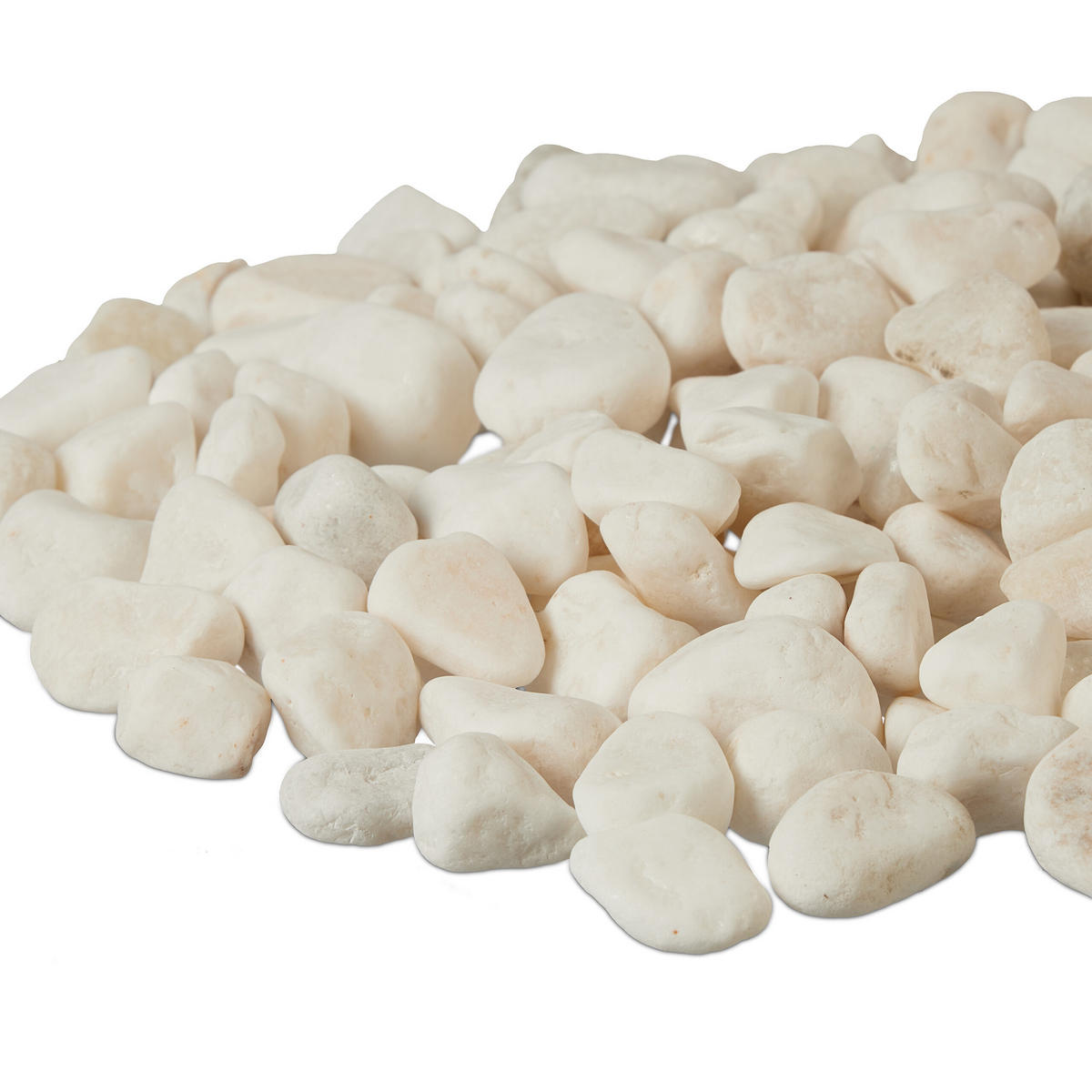 MARMORKIES - Weiß, Stein (2.5/2.5/2.5cm) - Relaxdays