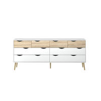 KOMMODE Weiß - Weiß, Holzwerkstoff (196/82/39cm) - ebuy24