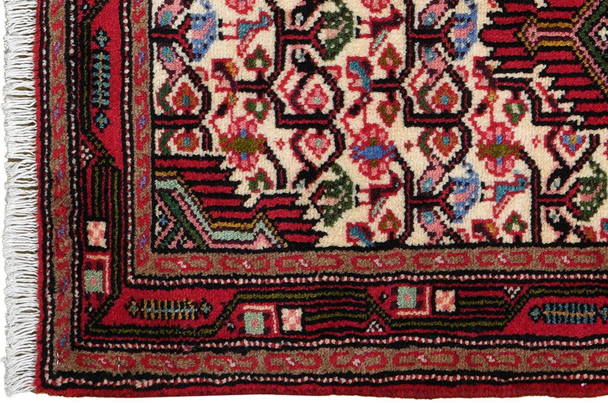 TEPPICH Assadabad Mehrfarbig 96/60 cm Schurwolle - Multicolor, Textil (60/96cm) - Looma