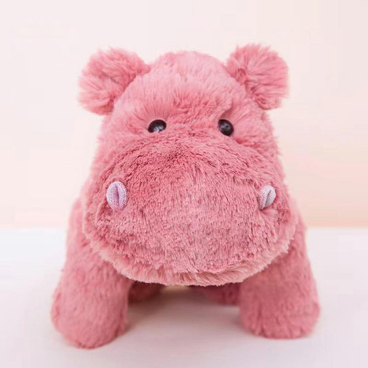 STOFFTIER Rosa Nilpferd 35 cm - Rosa, Textil (15/35cm)