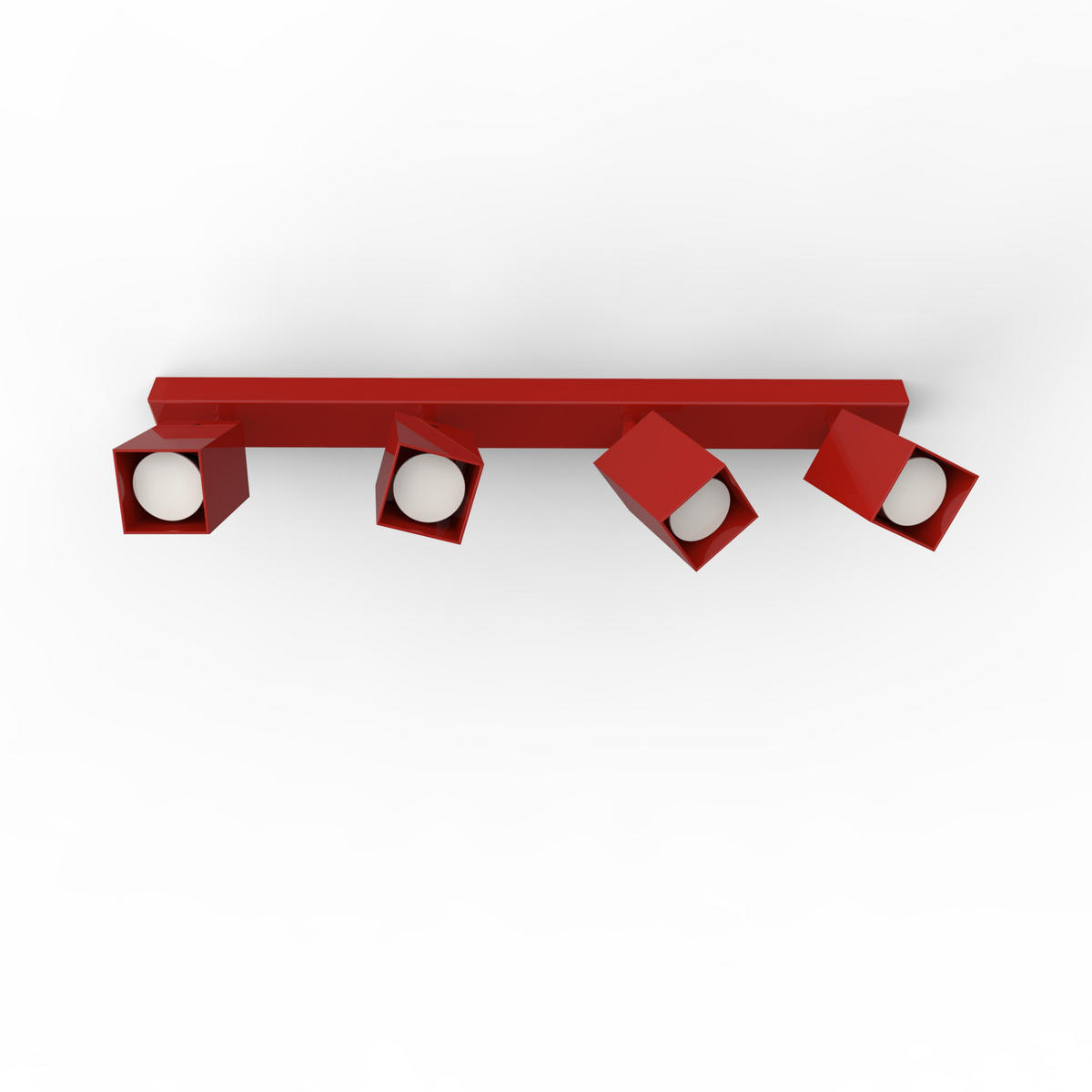 DECKENLEUCHTE - Rot, Metall (6/60/18cm) - Lumicom