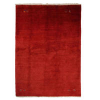 TEPPICH Gabbeh Rot 220/154 cm Schurwolle - Rot, Textil (154/220cm) - Looma