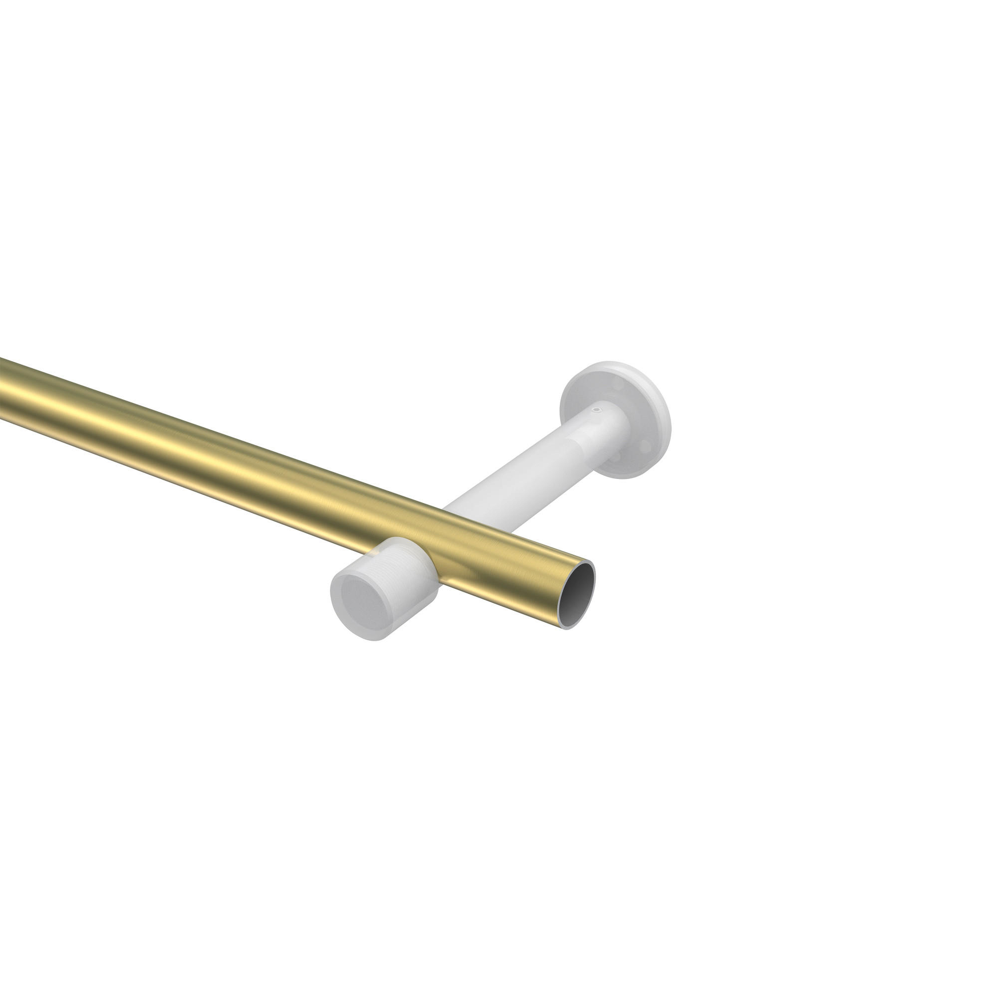 Thumbnail - Interdeco Gardinenstangen-Set, Messing, Metall, 280 cm, Wohntextilien, Gardinen & Vorhänge, Gardinen-Stangen
