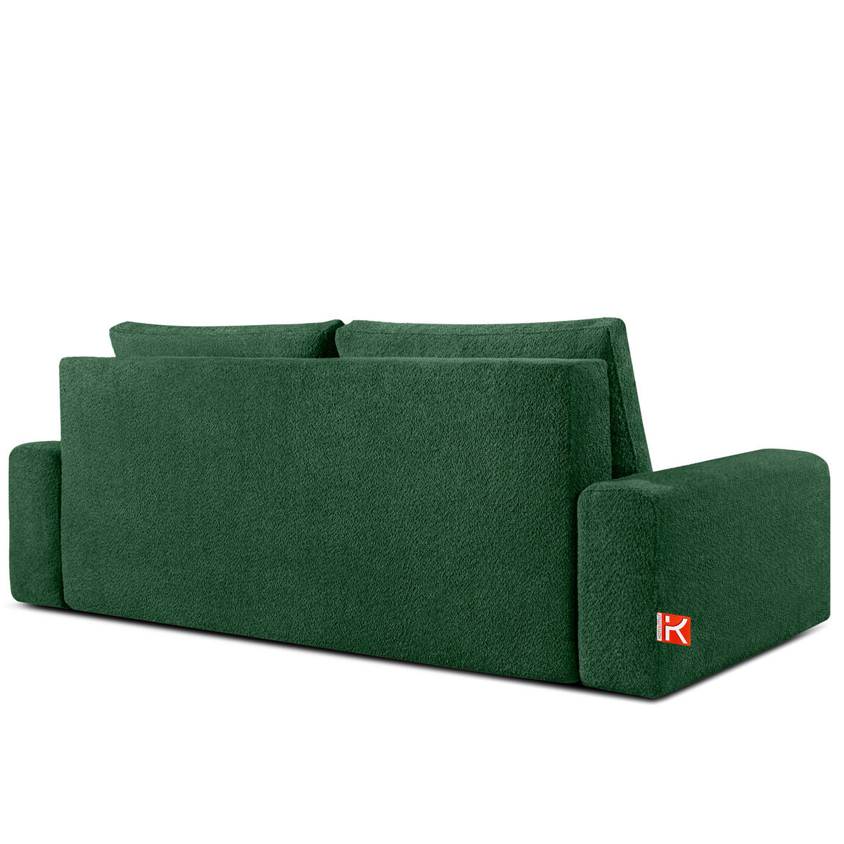 3-SITZER SCHLAFSOFA MOLLIS, Bouclé, Dunkelgrün - Dunkelgrün, Holz/Holzwerkstoff (250/93/108cm) - KONSIMO®
