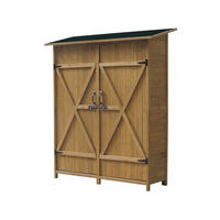 GARTENSCHRANK - GARTENTRUHE espacio Naturelles Holz - Braun, Holz (33.5/152.5/140cm) - Habitat Garten