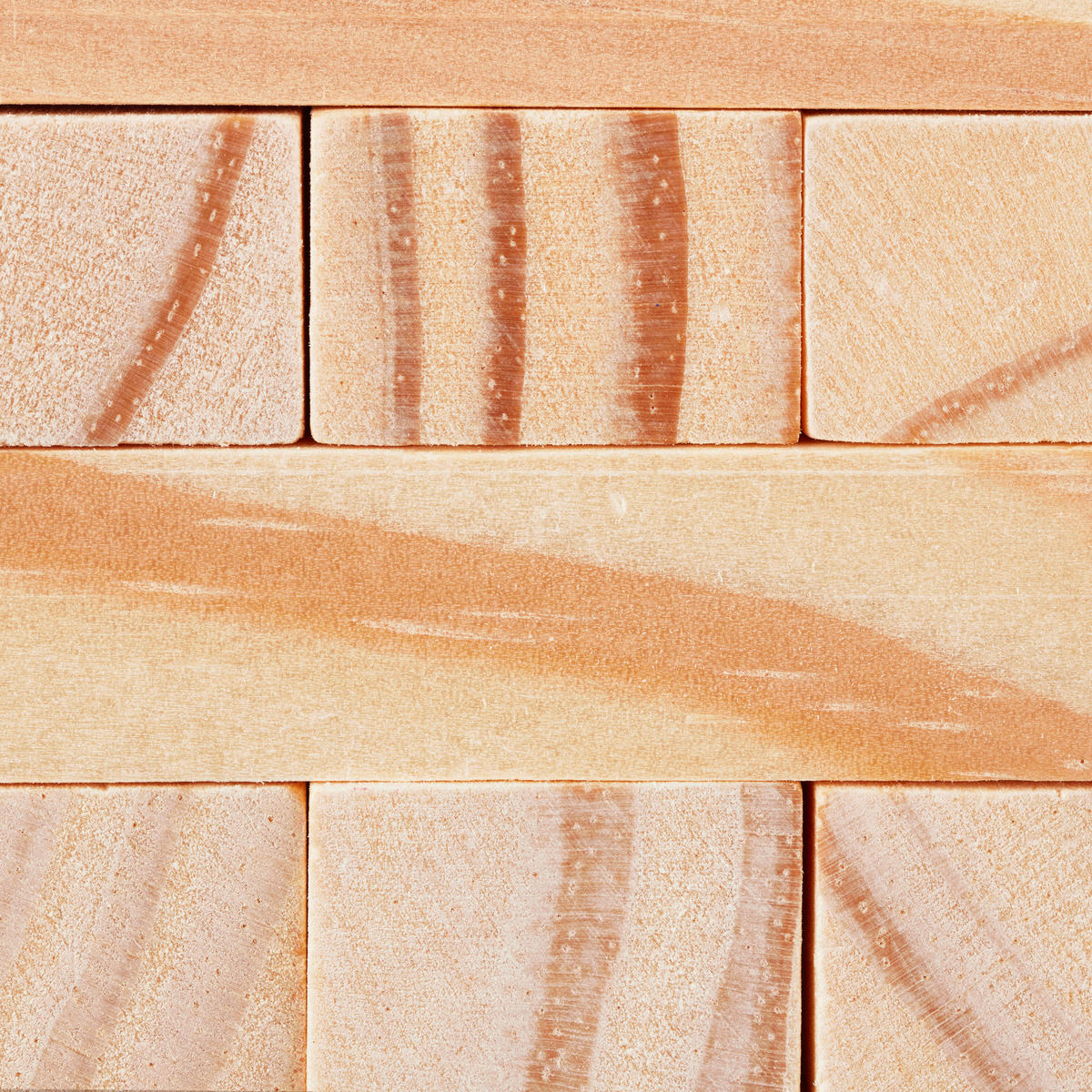 WACKELTURM - Hellbraun, Holz (8/7cm) - Relaxdays