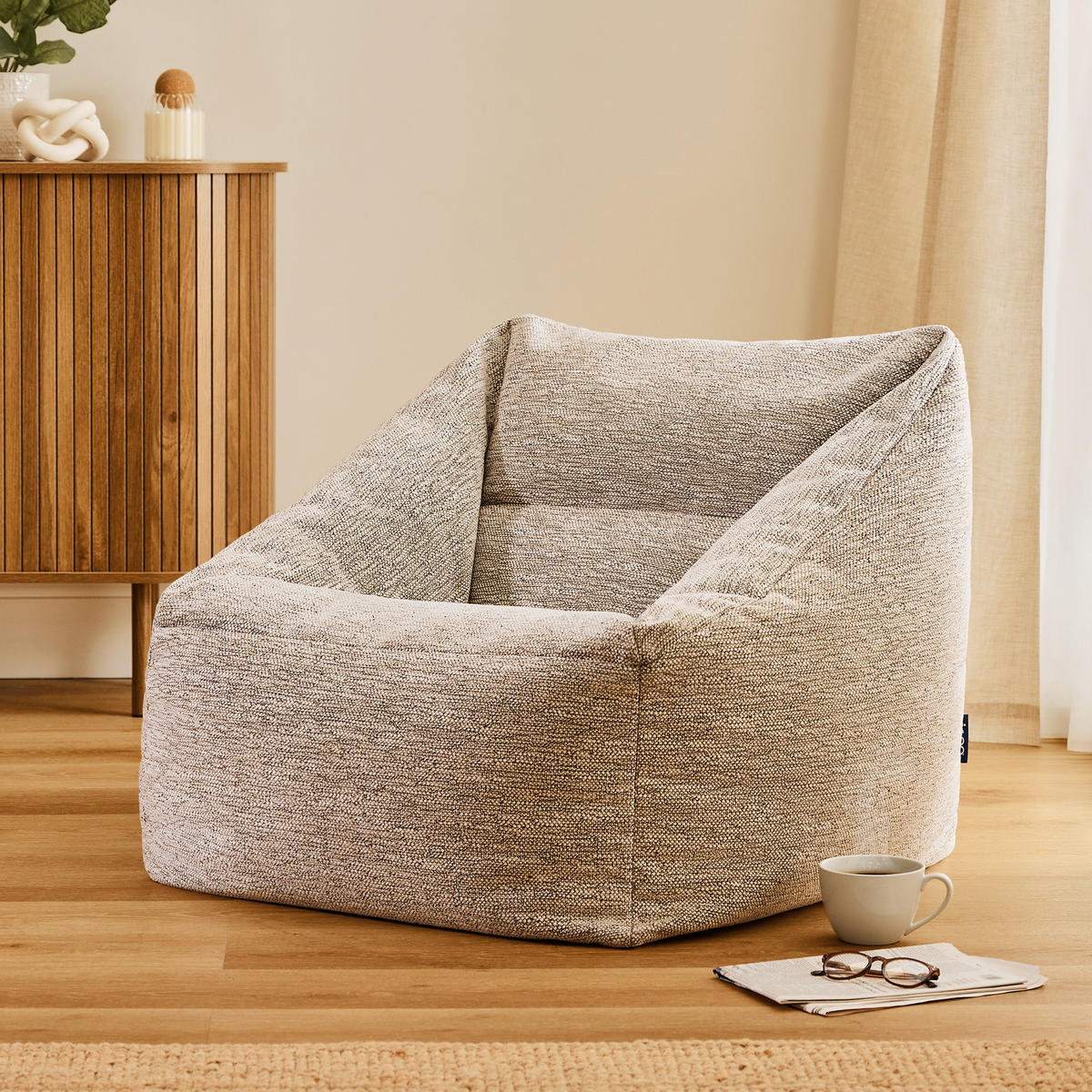 SITZSACK Sessel Natalia - Beige, Textil (70/65/70cm) - icon