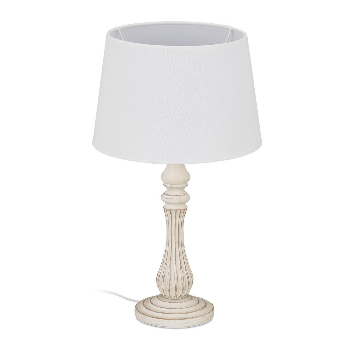TISCHLAMPE - Multicolor, Kunststoff/Textil (27/27/47cm) - Relaxdays