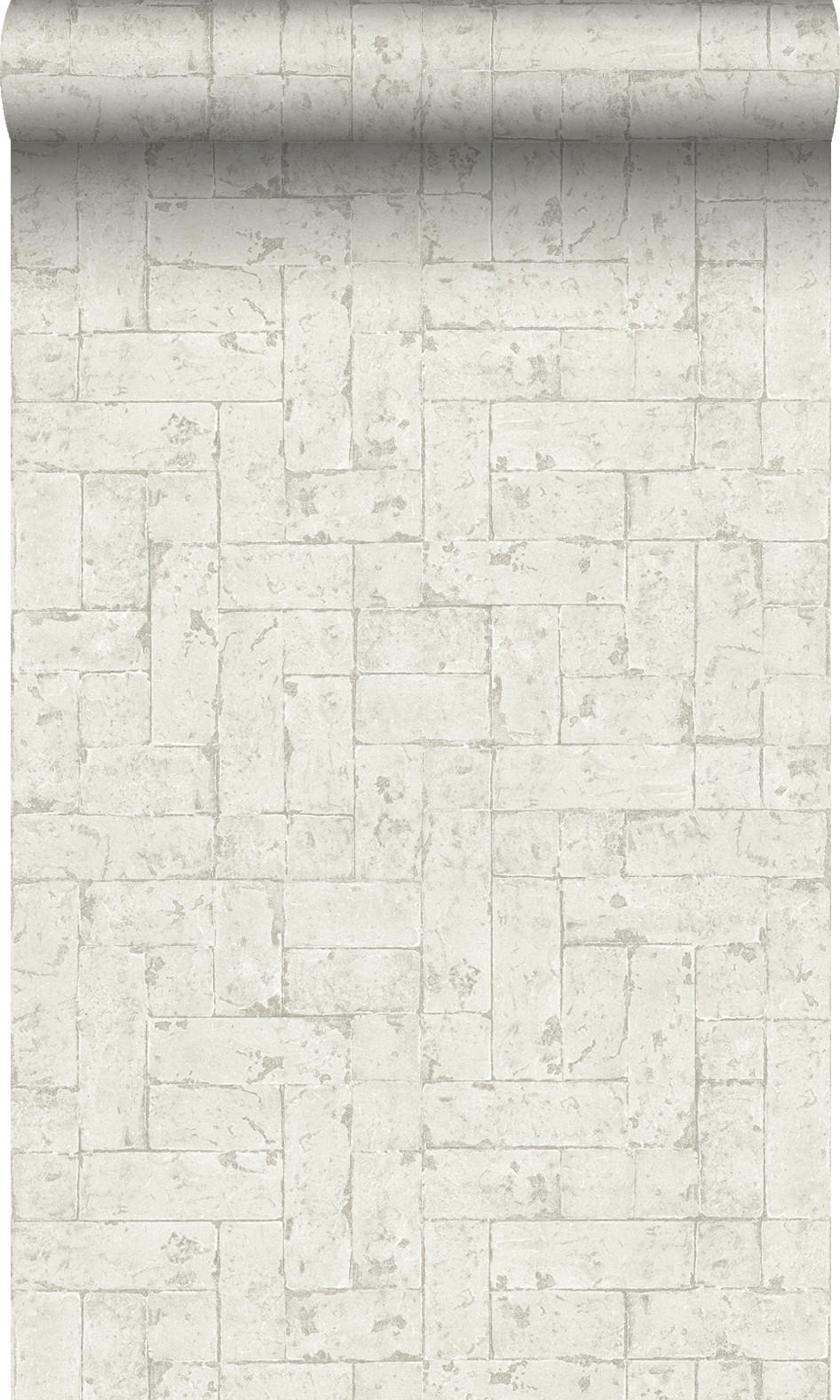 TAPETE Backstein-Optik 53 cm x 10.05 m - Beige, Papier (53/1000cm) - Origin Wallcoverings