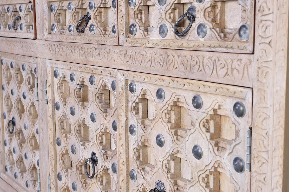 SIDEBOARD aus Mangoholz - Braun, Holz (40/92/190cm) - Giner y Colomer