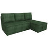 ECKSOFA Hector mit Schlaffunktion Grün Cord - Grün, Textil (200/141cm) - Bromarkt