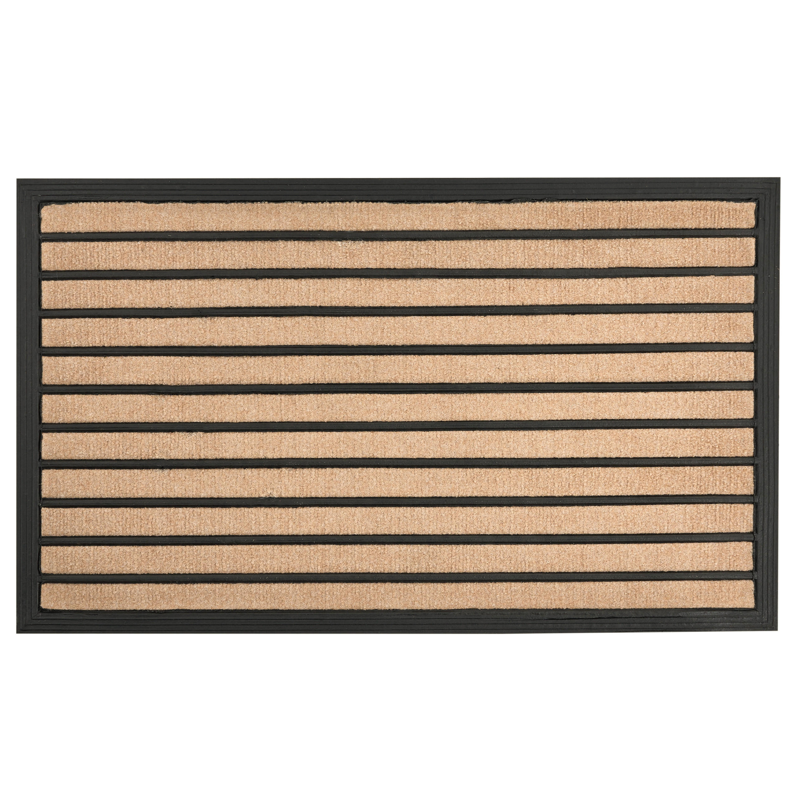 FUSSMATTE Naturfarben 45/75 cm Zagros - Naturfarben, Textil (75/45cm) - Beliani
