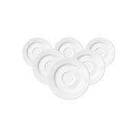 ESPRESSOUNTERTASSEN Volos weiß ø 12,5 cm 6er Set - Weiß, Keramik (12.5cm) - Ritzenhoff Breker