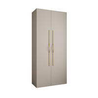 DREHTÜRENSCHRANK 245,5/110/50 2-türig - Kaschmir/Goldfarben, Holz/Metall (110/245.5/50cm) - Abiks Möbel
