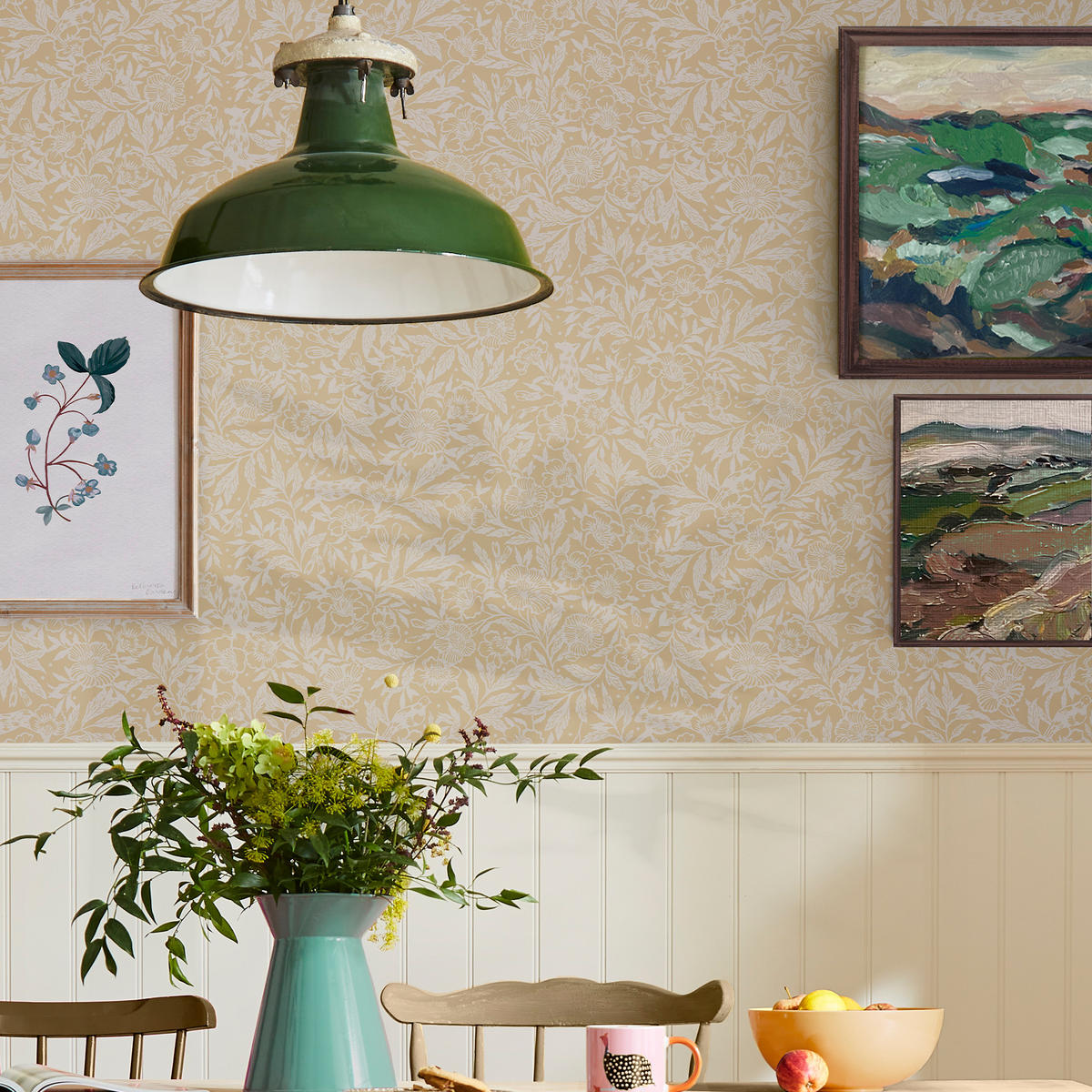 VLIESTAPETE Fuchs & Feder 1005x52cm - Beige, Papier/Kunststoff (52/1000cm) - Joules