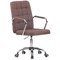 BÜROSTUHL Tenor, Stoff Braun - Braun, Textil/Metall (56/105/60cm) - TPFLiving