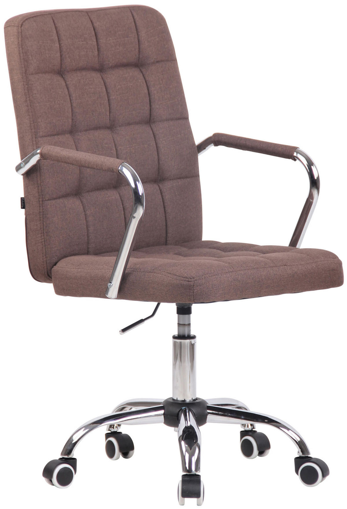 BÜROSTUHL Tenor, Stoff Braun - Braun, Textil/Metall (56/105/60cm) - TPFLiving